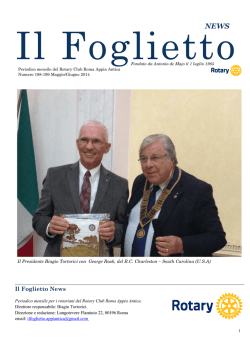 Il Foglietto Maggio-Giugno 2014