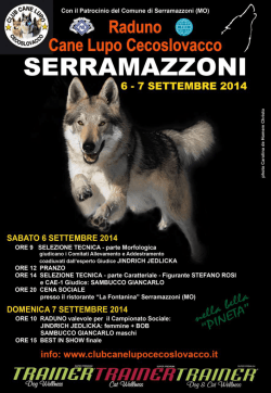 7 settembre 2014 - Club Cane Lupo Cecoslovacco