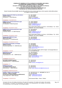 Avvocati e consulenti legali in Baviera (Franconia esclusa)