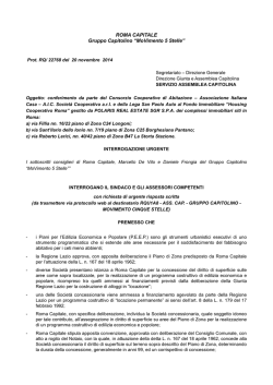 22768 20 novembre 2014 interrogazione Piani di Zona MDV