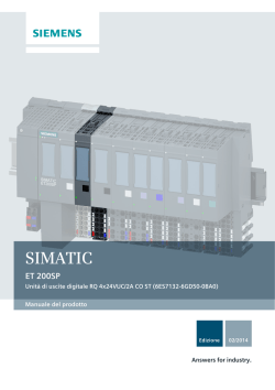 Unit&agrave; di uscite digitali RQ 4x24VUC/2A CO ST (6ES7132