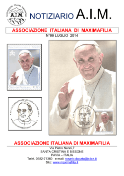 N° 99 Luglio 2014 - AIM - Associazione Italiana di Maximafilia
