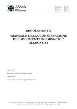 manuale della conservazione dei documenti