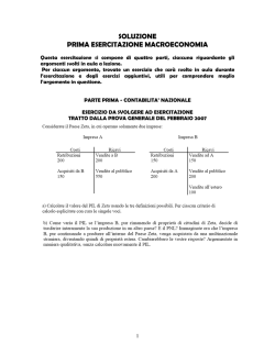 esercitazioni macroeconomia 2