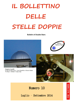 IL BOLLETTINO DELLE STELLE DOPPIE
