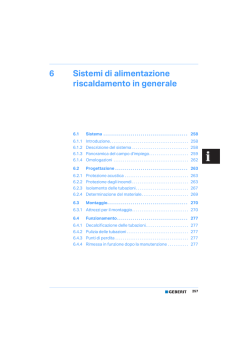 6 Sistemi di alimentazione riscaldamento in generale