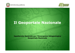 Monitoraggio ambientale - Il Geoportale Nazionale