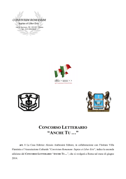 ipotesi di bando _2014__Anche Tu