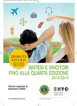 sintesi e vincitori fino alla quarta edizione 2013/2014