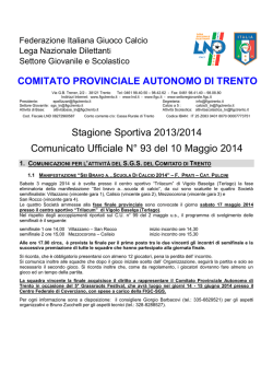 COMITATO PROVINCIALE AUTONOMO DI TRENTO