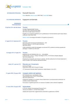 Scarselli Giacomo Ingegnere ambientale