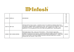 CODICE MODELLO DESCRIZIONE LIS T INO IV