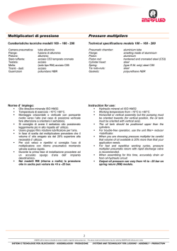 Moltiplicatori di pressione Pressure multipliers