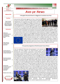 Ava-ye 02/2014 - Camera di Commercio Italo