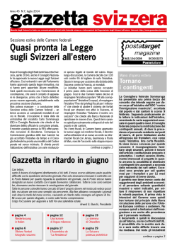 luglio 2014 - Gazzetta Svizzera