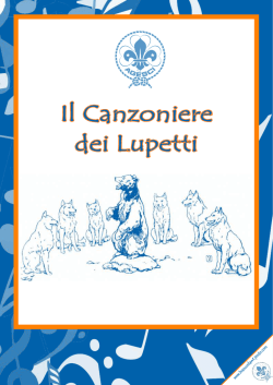 Canzoniere L/C per le Vacanze di Branco 2014