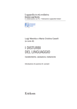 I disturbi del linguaggio - Edizioni Centro Studi Erickson