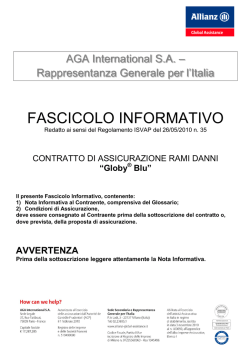 Globy&reg; Blu - Assicurazione Viaggio