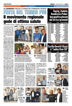 FESTA DEL TENNIS FVG