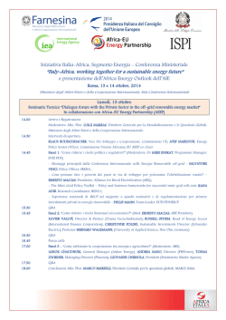 Italy Africa Initiative programme