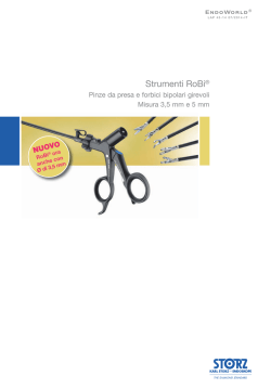 Strumenti RoBi&reg; - Pinze da presa e forbici bipolari