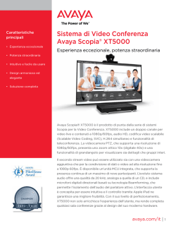 Sistema di Video Conferenza Avaya Scopia® XT5000