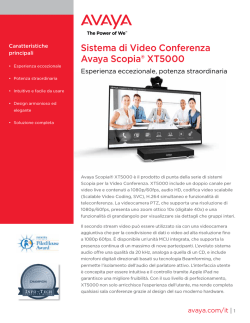 Sistema di Video Conferenza Avaya Scopia&reg; XT5000