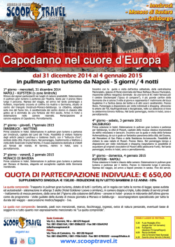 - Innsbruck - Monaco di Baviera - Salisburgo