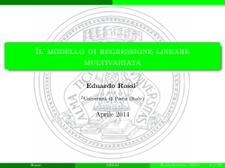 Modello di regressione lineare multipla