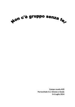 Campo scuola ACR Parrocchiale S.S. Simone e Giuda 5