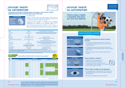 scheda tecnica di ACUVUE &reg; OASYS &reg; for ASTIGMATISM