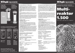 Instrucciones de uso / Multireaktor_1500