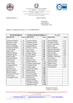 ECONOMICO LICEO SCIENTIFICO C.A.T. - A. Gramsci