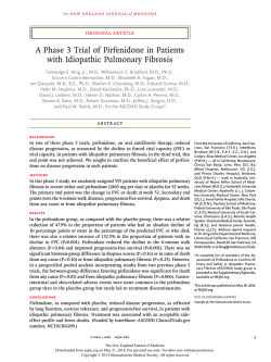 A Phase 3 Trial of Pirfenidone in Patients with Idiopathic Pulmonary
