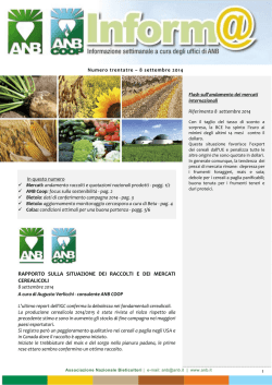Anb Informa 33 - Associazione Nazionale Bieticoltori