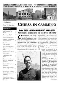 Giornalino N 4 - Unit&agrave; Pastorale di Albinea