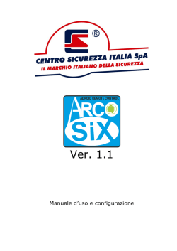 Manuale - Centro Sicurezza Italia