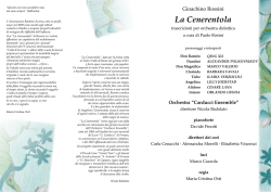 La Cenerentola - Concorso Lirico Citt&agrave; di Ferrara