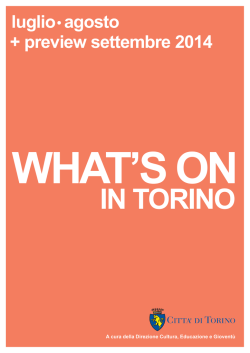 luglio/agosto - Città di Torino