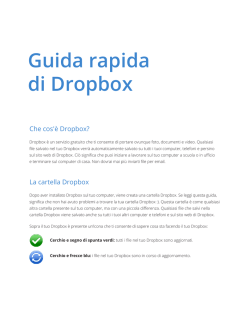 Guida rapida di Dropbox