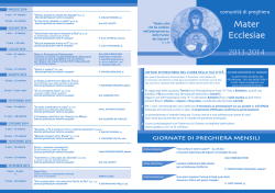 Mater ecclesiae - CentroMaterEcclesiae.it