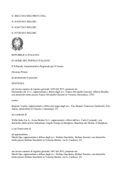 TAR Veneto n. 612 del 2014