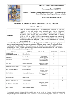 n. 1 del 12/05/2014 - Comune di Agrigento