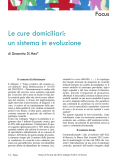 Le cure domiciliari - Collegio IP.AS.VI. di Brescia