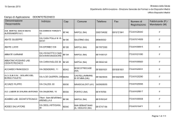 Regione Campania - Ministero della Salute