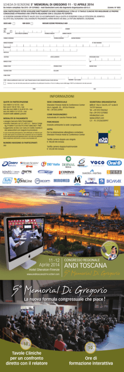 Brochure Memorial Di Gregorio 2014
