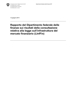 Rapporto del Dipartimento federale delle finanze sui