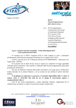 Convocazioni - Fipav Campania