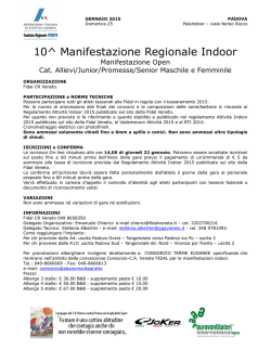 10^ Manifestazione Regionale Indoor
