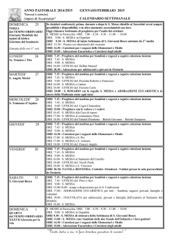 Scarica Avvisi - Oratorio S.Giovanni Bosco Trescore Balneario -BG